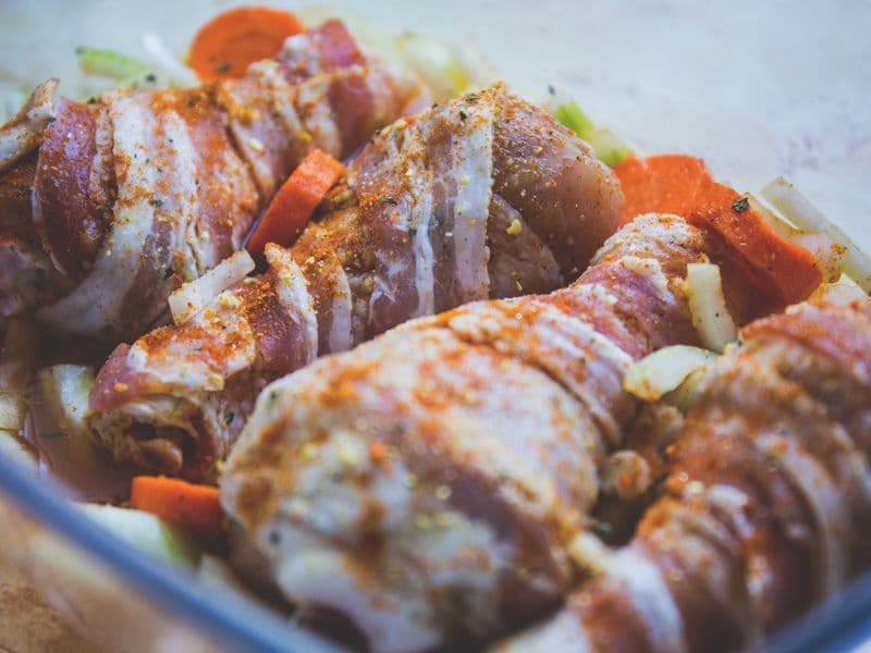 Bacon, cooked