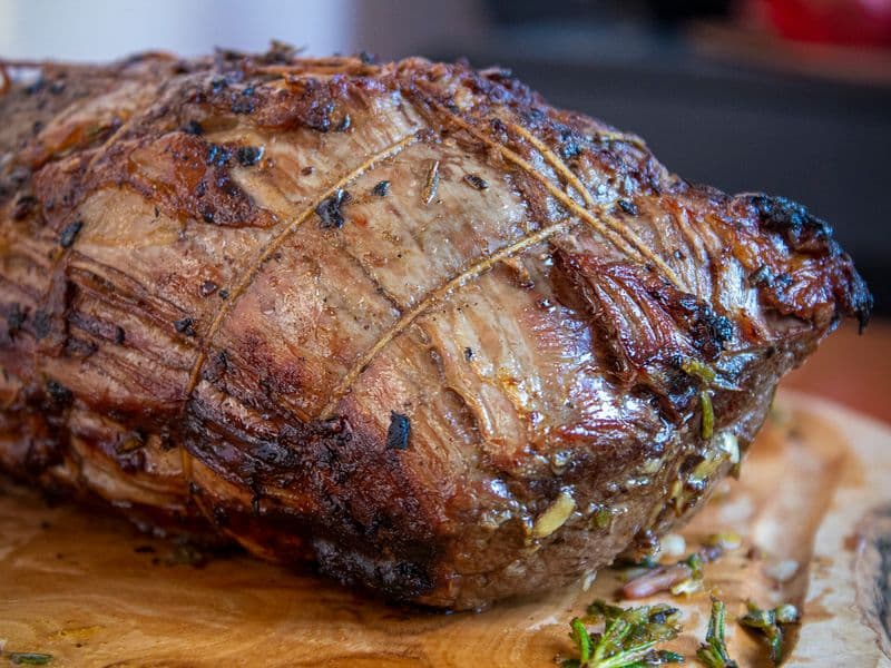 Beef chuck roast, cooked