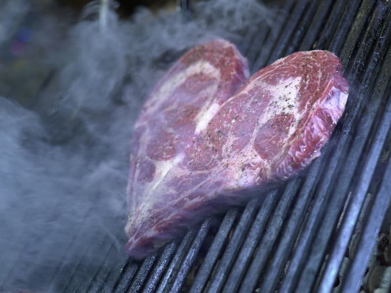 Beef heart, cooked