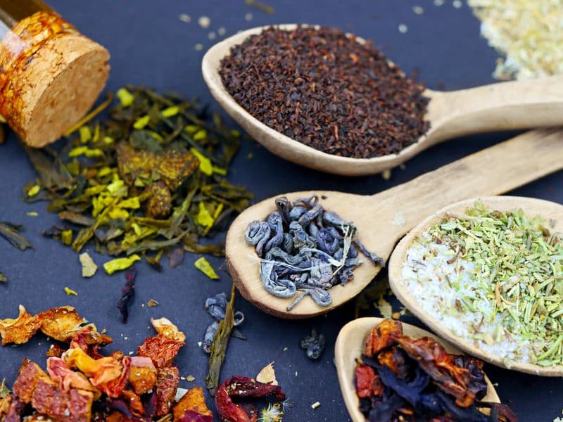 Black tea, brewed