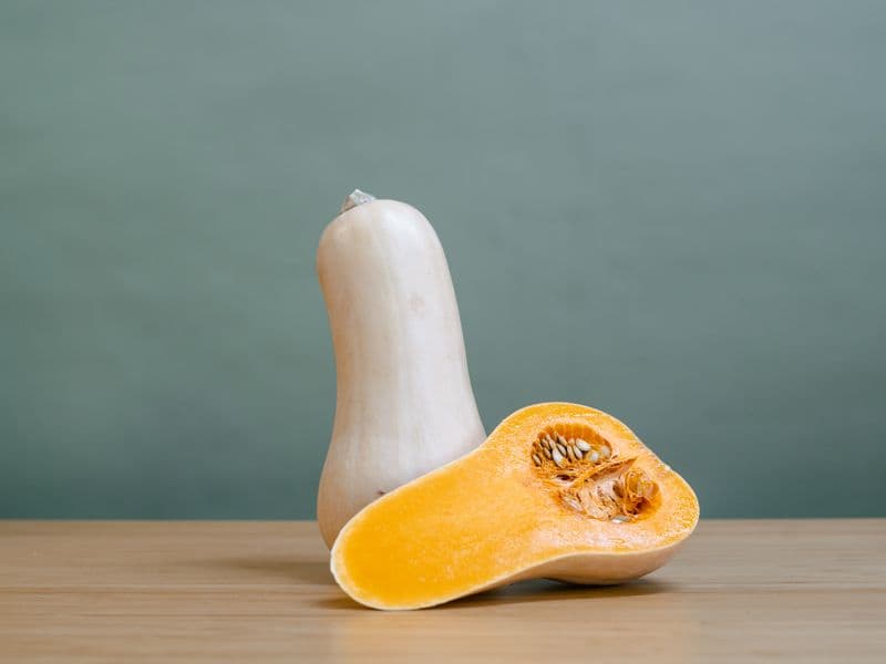 Butternut squash, frozen, cooked