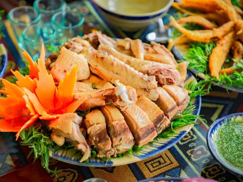 Capon, roasted