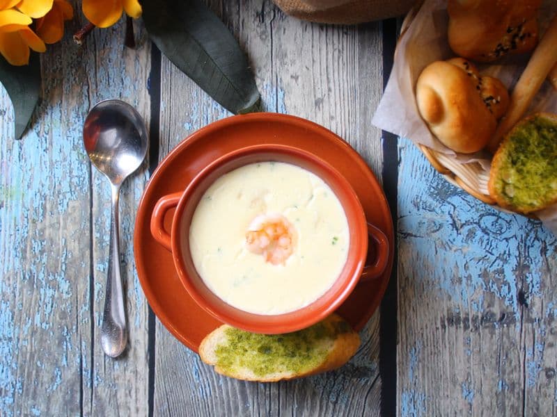 Cream of shrimp soup