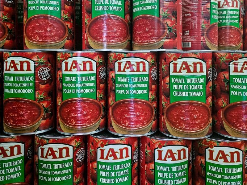 Crushed tomatoes, canned