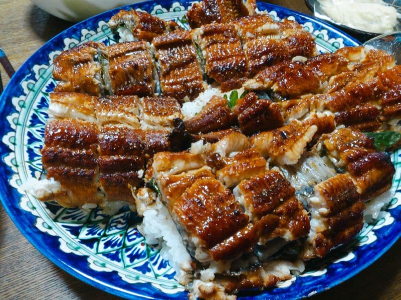 Eel, cooked