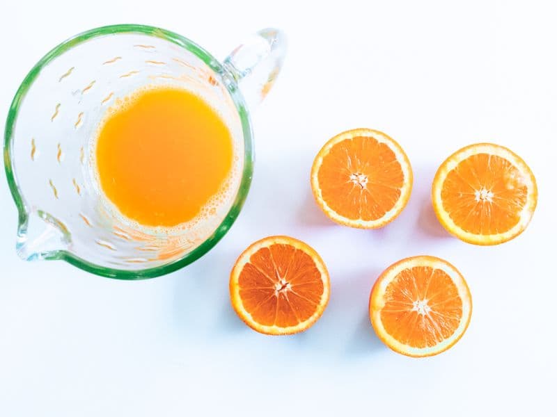 Orange juice from concentrate