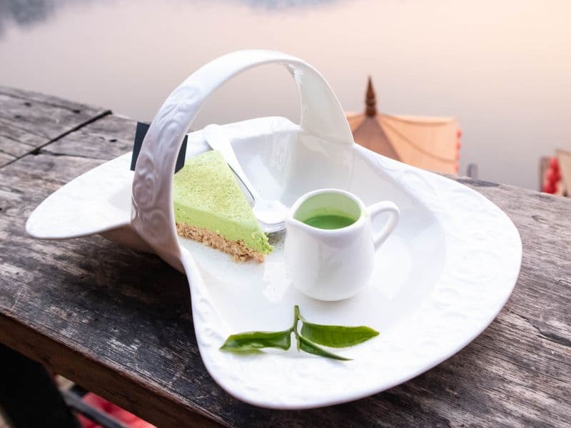 Green tea, brewed