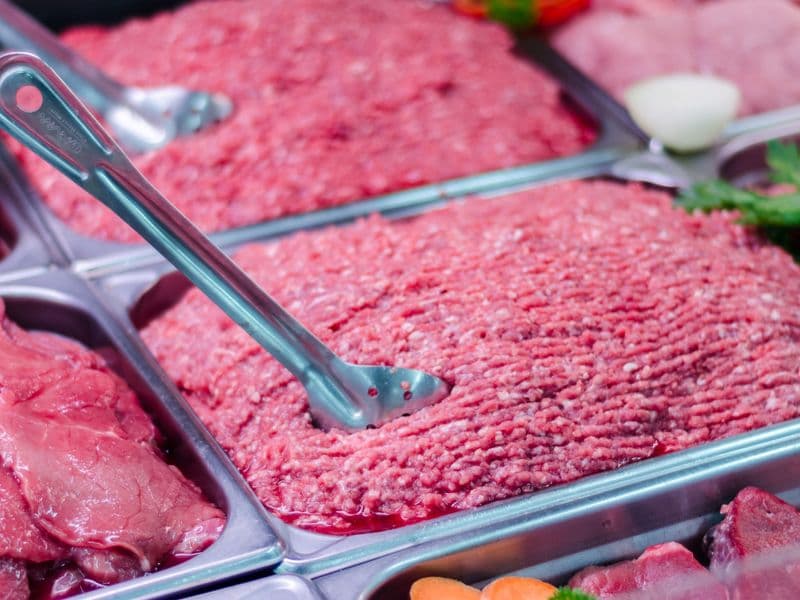 Ground beef, 80% lean, cooked