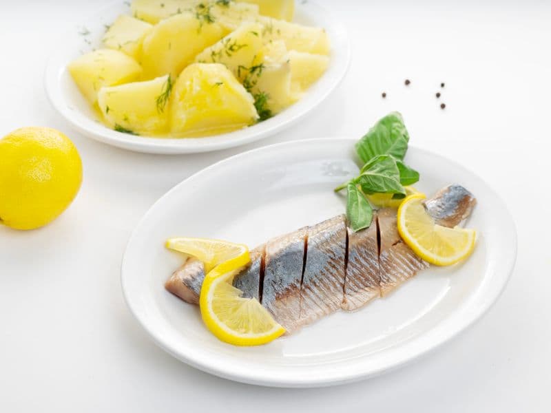 Herring, cooked