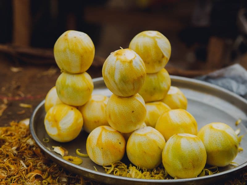 Lemon peel, raw