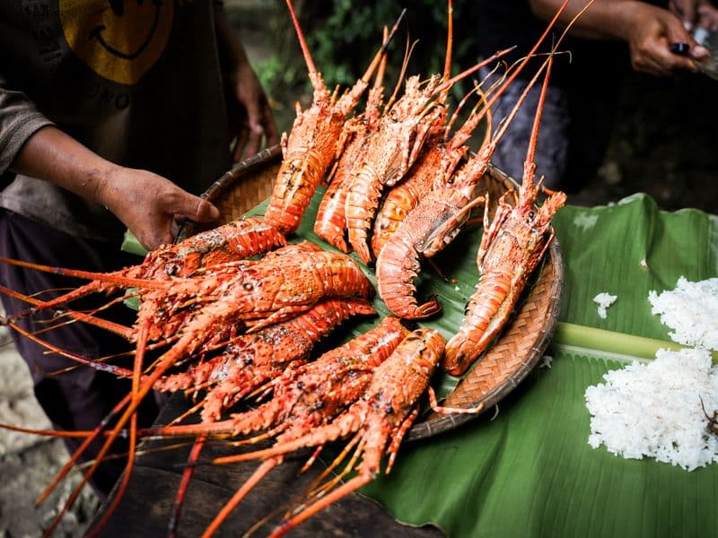 Lobster, cooked