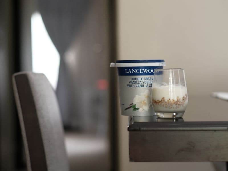 Vanilla yogurt, low fat