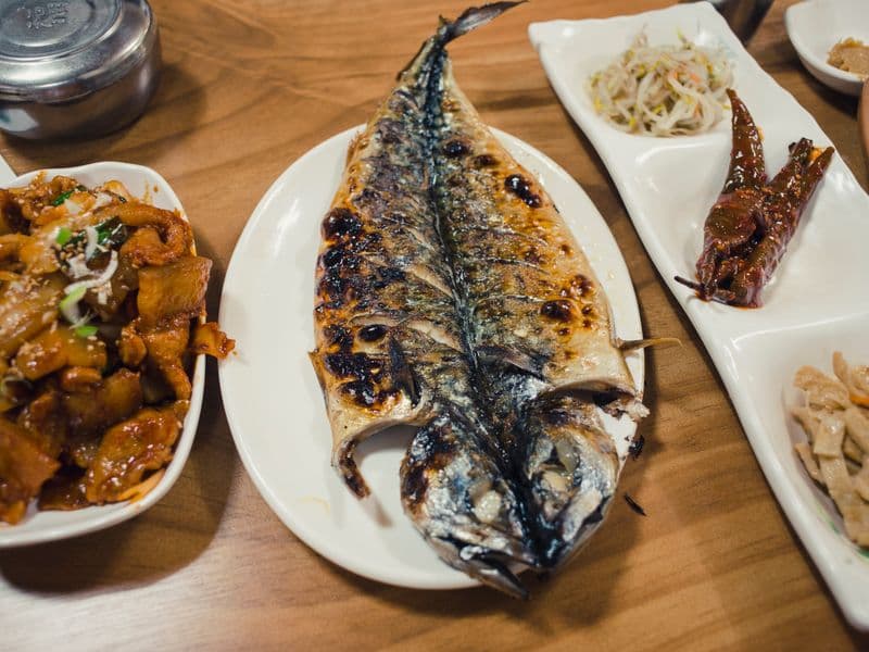Mackerel, cooked