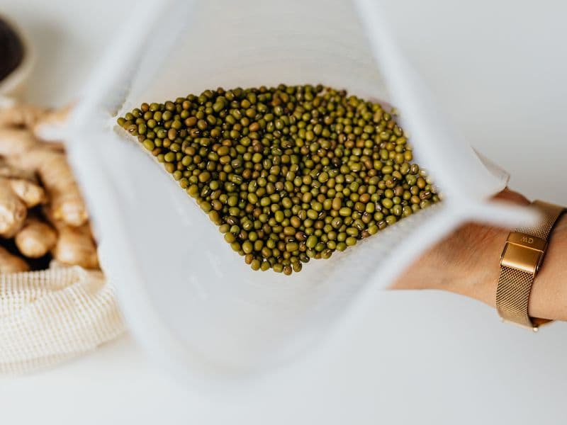 Mung beans, cooked