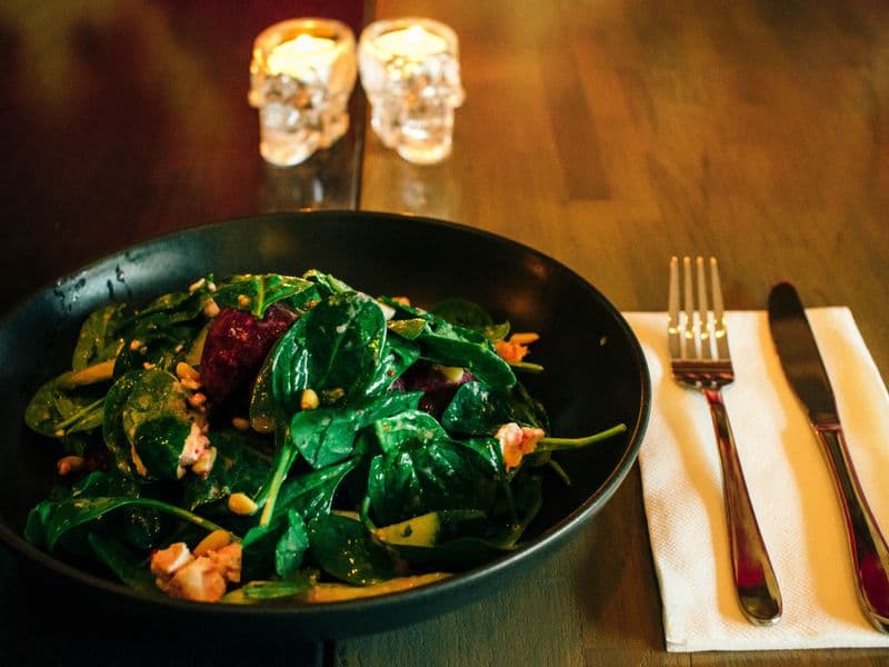 New Zealand spinach, cooked