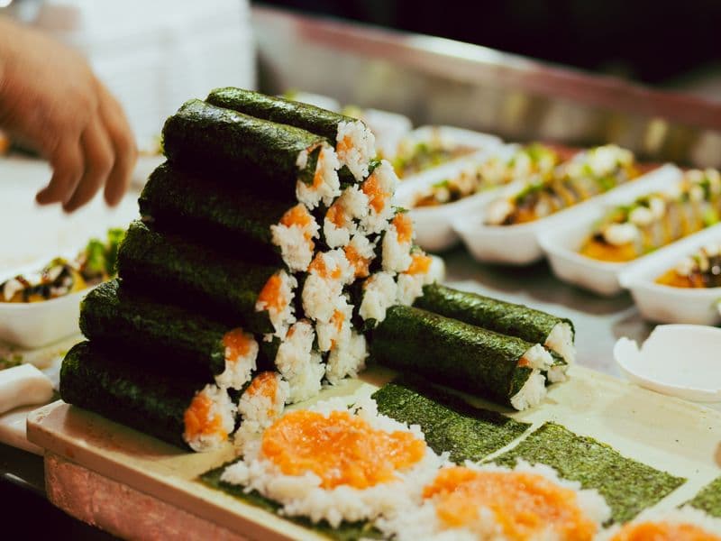 Nori (laver) seaweed, raw