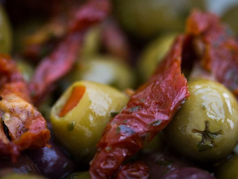 Sun-dried tomatoes in oil