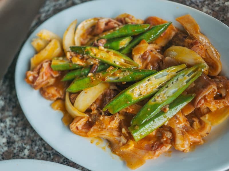Okra, raw