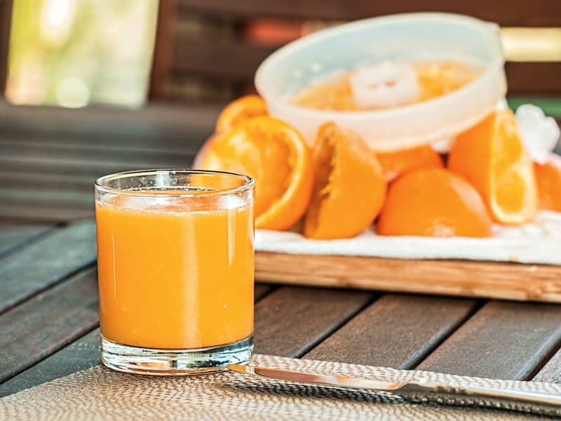 Orange juice, raw