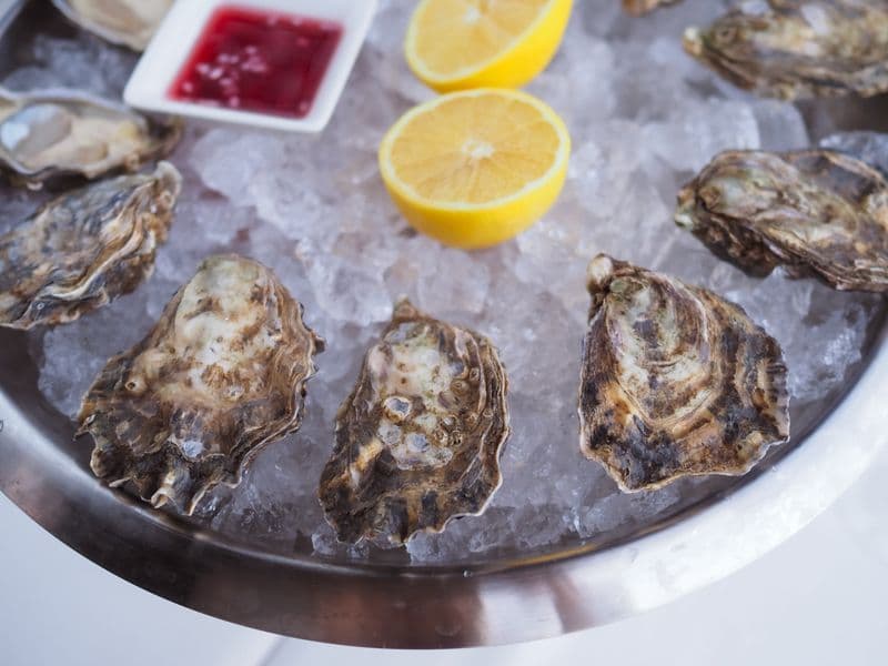 Oysters, cooked