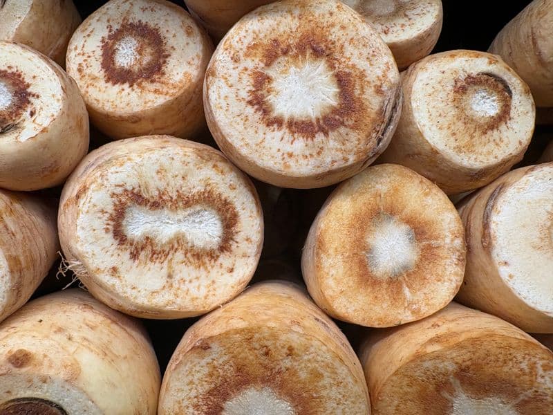 Parsnips, cooked