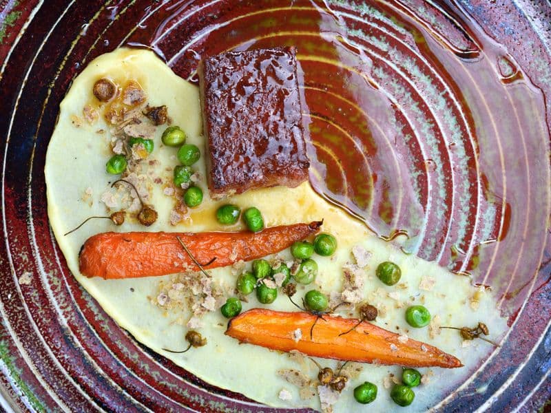 Peas and carrots, cooked