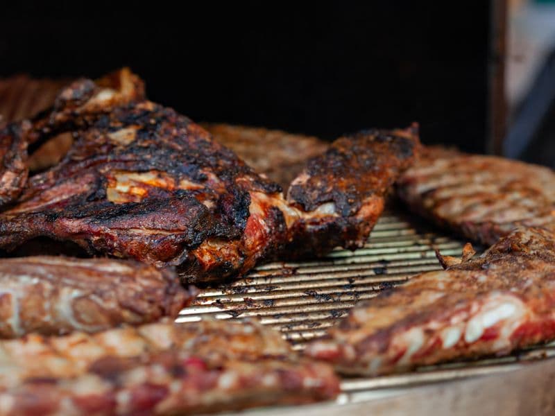 Pork country-style ribs, cooked