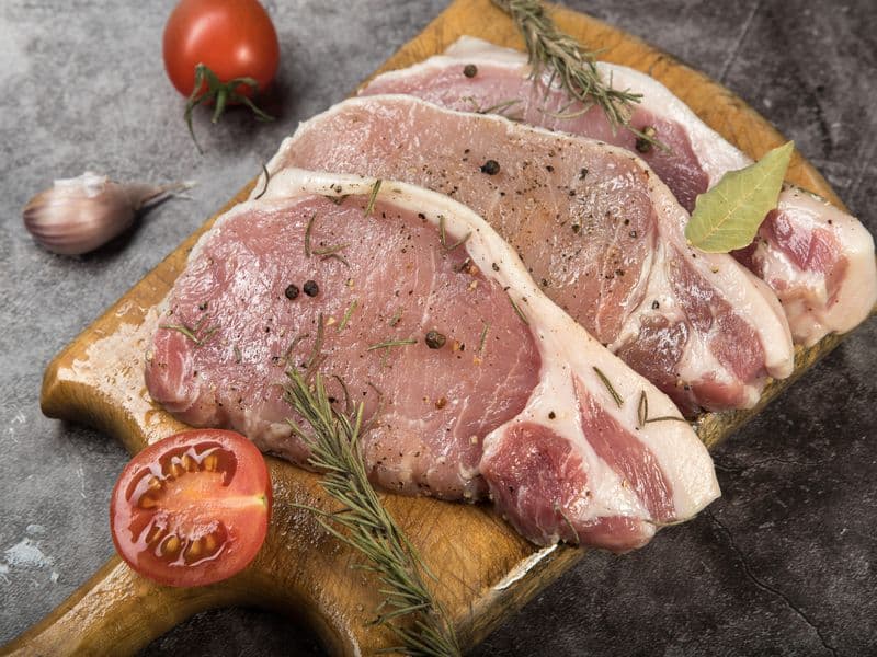 Pork loin, roasted