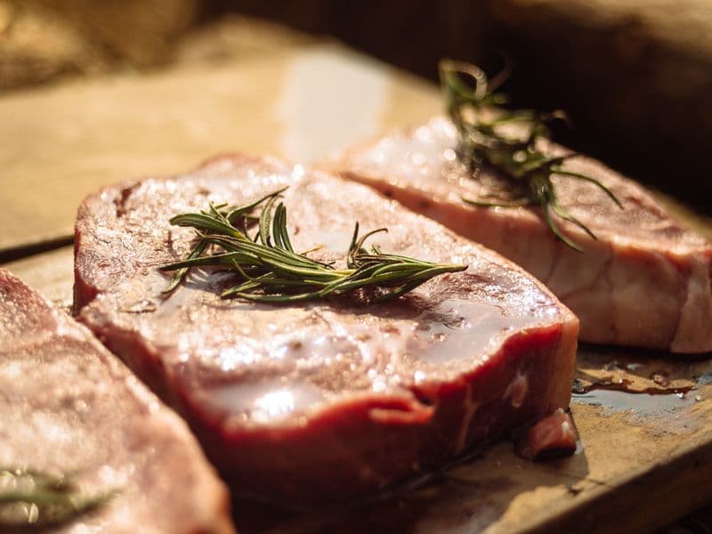 Pork sirloin, cooked