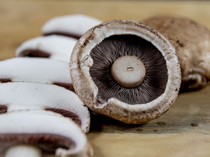 Portobello mushrooms, raw