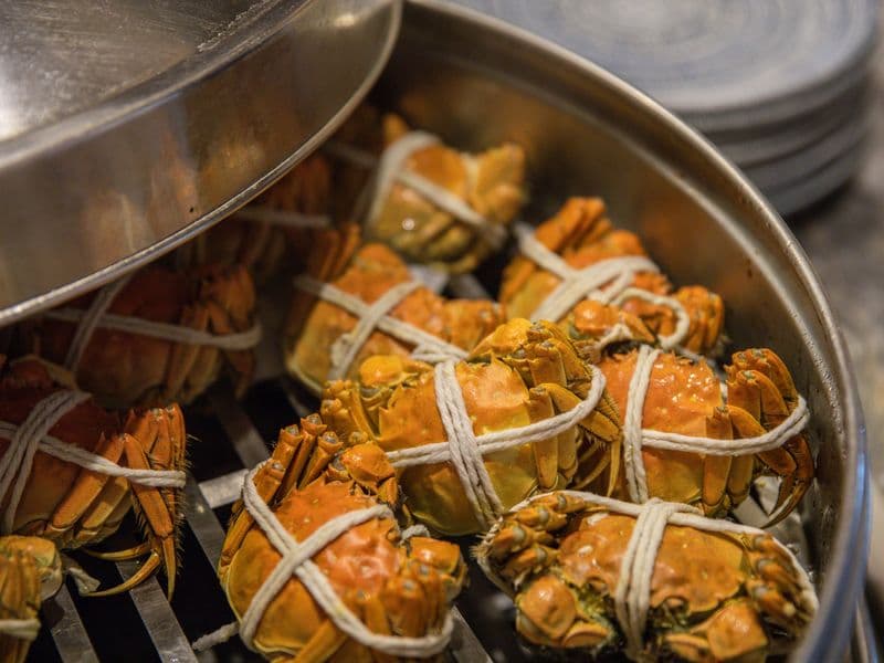 Queen crab, cooked