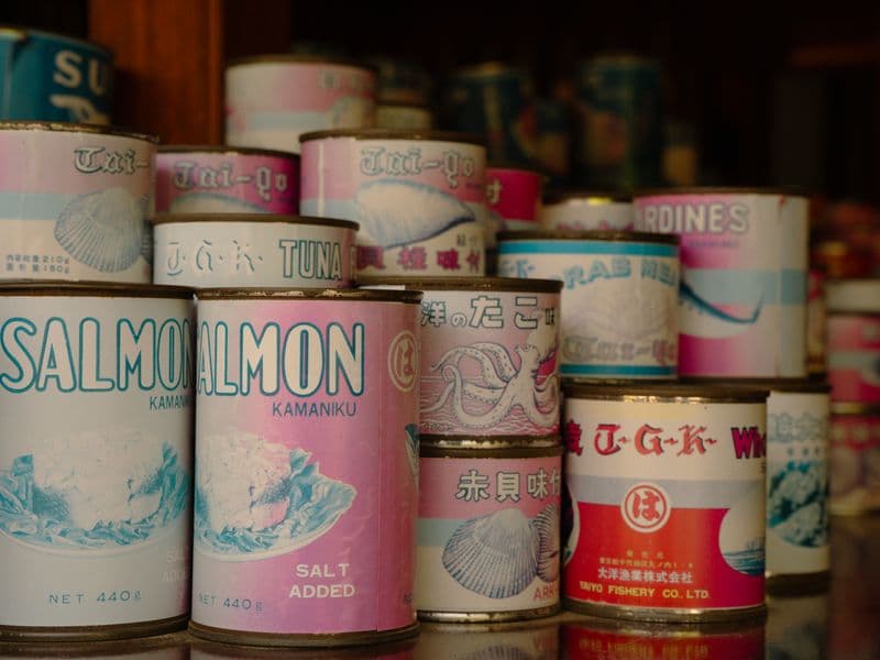 Canned pink salmon, drained