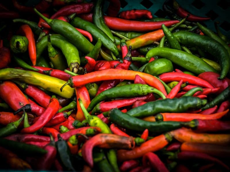 Serrano peppers, raw