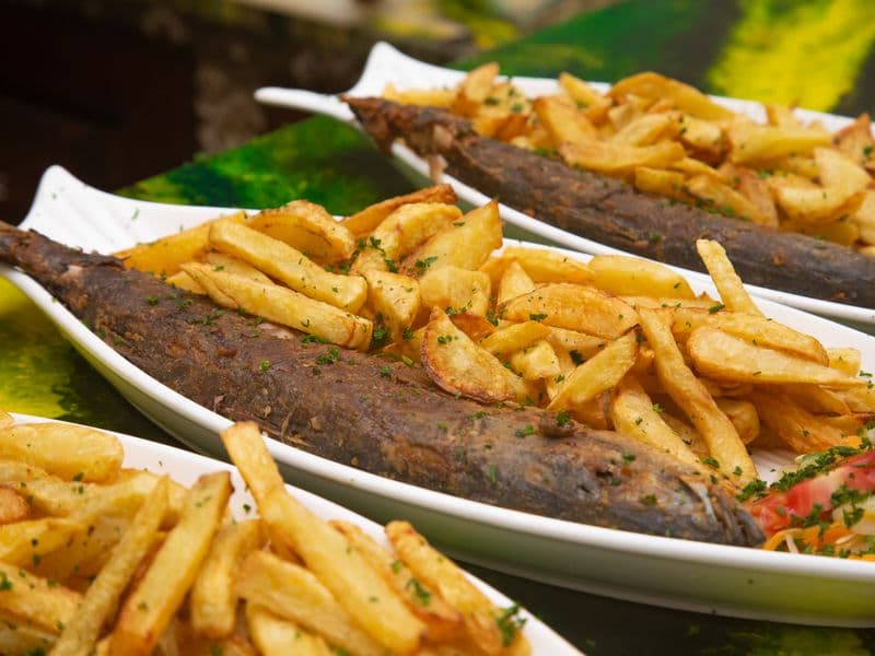 Shad, cooked