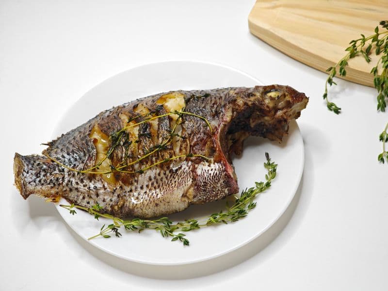 Tilapia, cooked