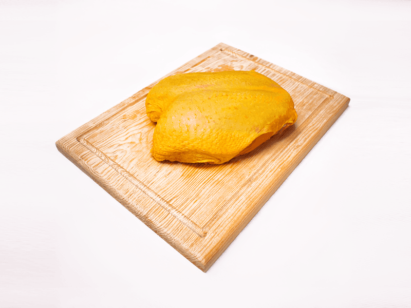 Turkey breast with skin, roasted