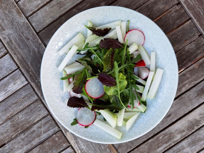 White icicle radish, raw