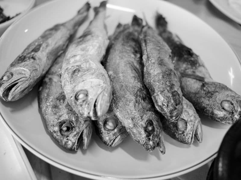 Whiting, cooked