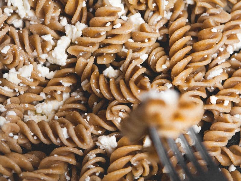Whole wheat pasta, cooked